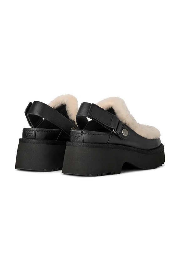Obuv Šľapky UGG Esmee Leather Clog 1171507.BLK čierna