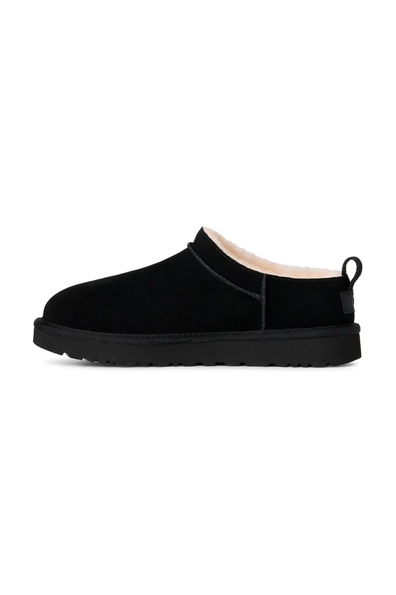 Παντόφλες σουέτ UGG Classic Micro μαύρο 1173891.BLK