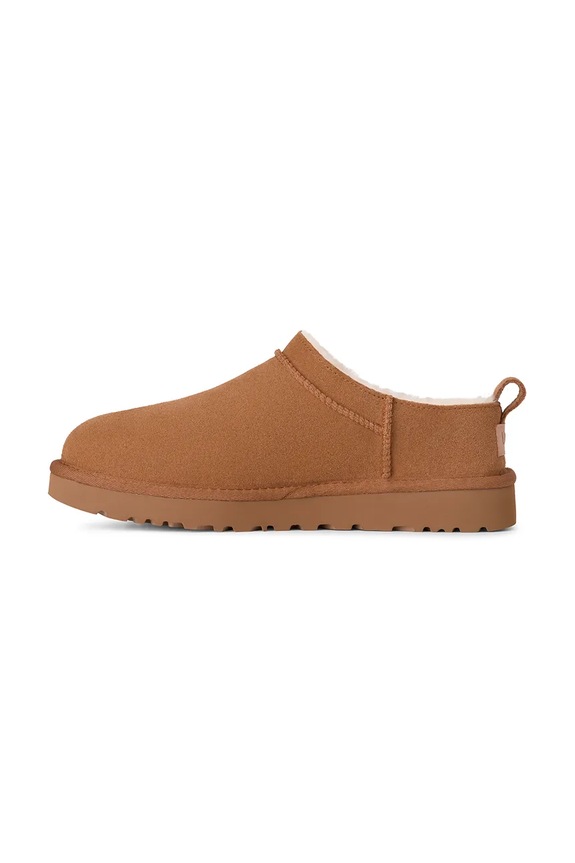 Велурени чехли UGG Classic Micro кафяв 1173891.CHE