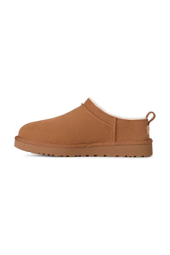 Велурени чехли UGG Classic Micro кафяв 1173891.CHE