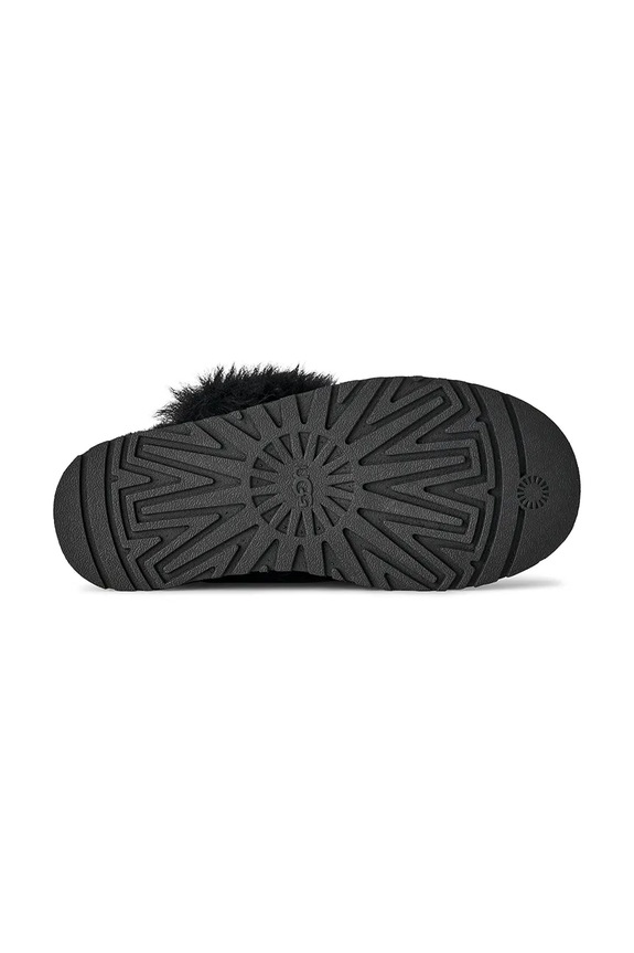 UGG kapcie zamszowe Disquette Chalet 1173930.BLK
