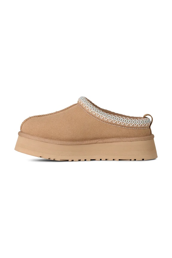 UGG kapcie zamszowe Tazz II beżowy 1174471.SAN