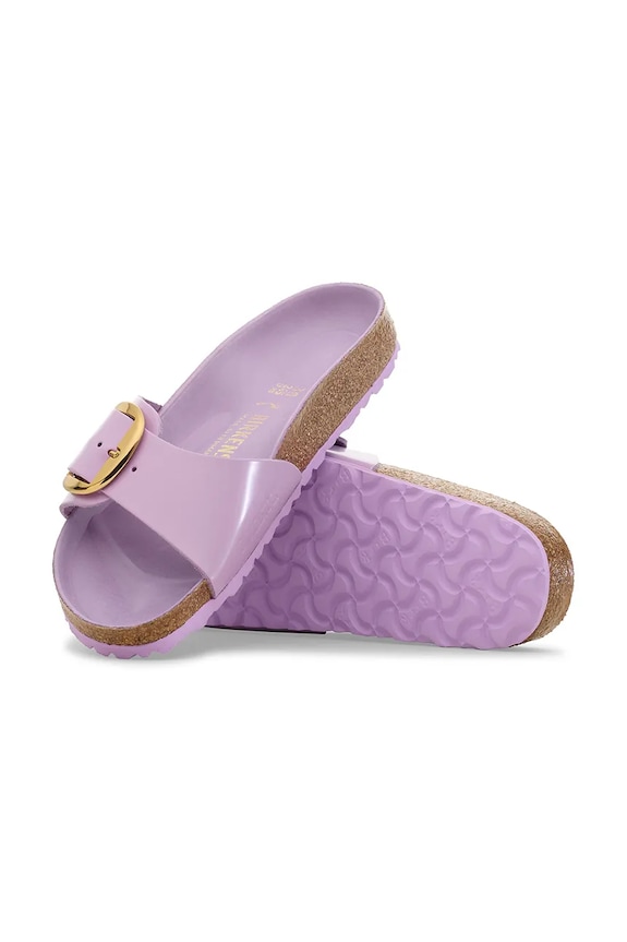 Kožené šľapky Birkenstock Madrid Big Buckle 1030296.Crocus fialová