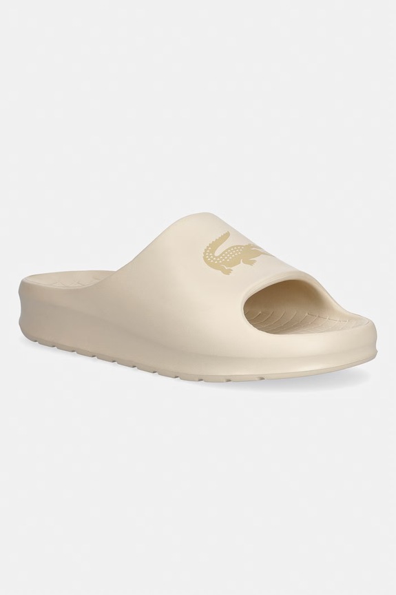 Lacoste klapki damskie Serve Slide 2.0 beżowy 50CFA0023