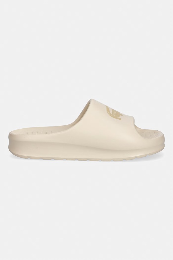 Lacoste klapki damskie Serve Slide 2.0 50CFA0023 beżowy SS26
