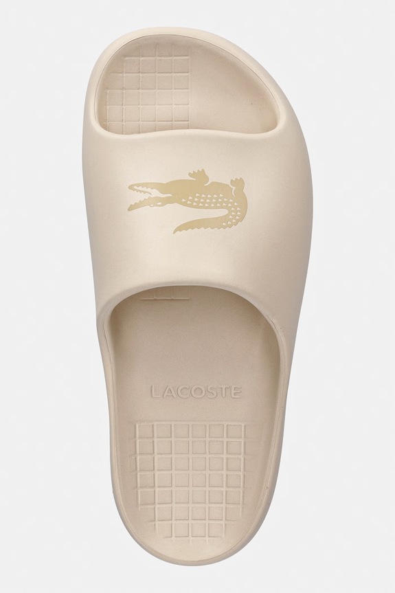 Lacoste klapki damskie Serve Slide 2.0 beżowy 50CFA0023