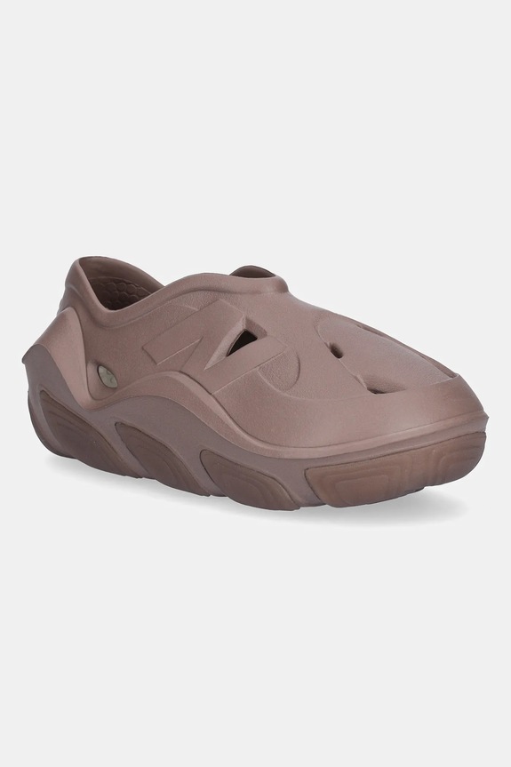 Παντόφλες New Balance RCVRY φλατ καφέ RCVRYEES
