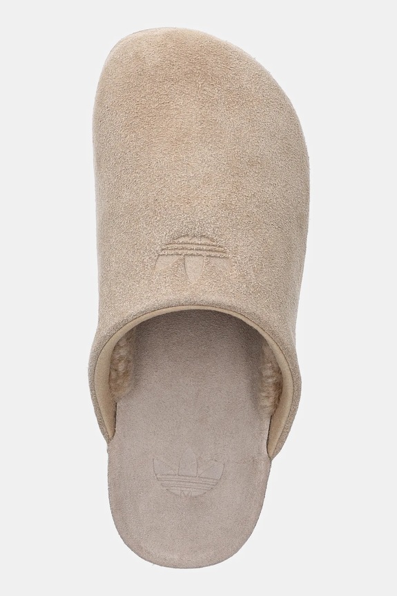 Natikače od brušene kože adidas Originals Adimule bež JP8730