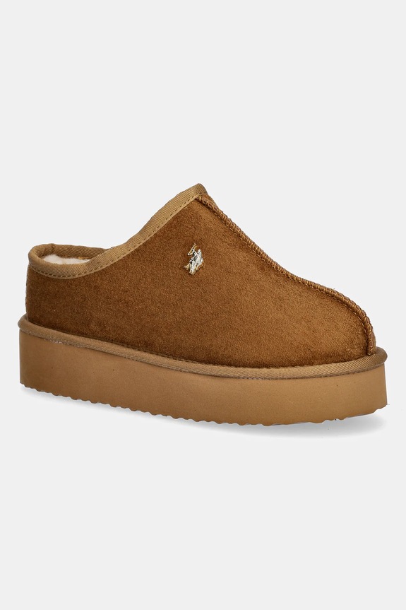 Pantofle U.S. Polo Assn. VERA001 hnědá VERA001W.EH1
