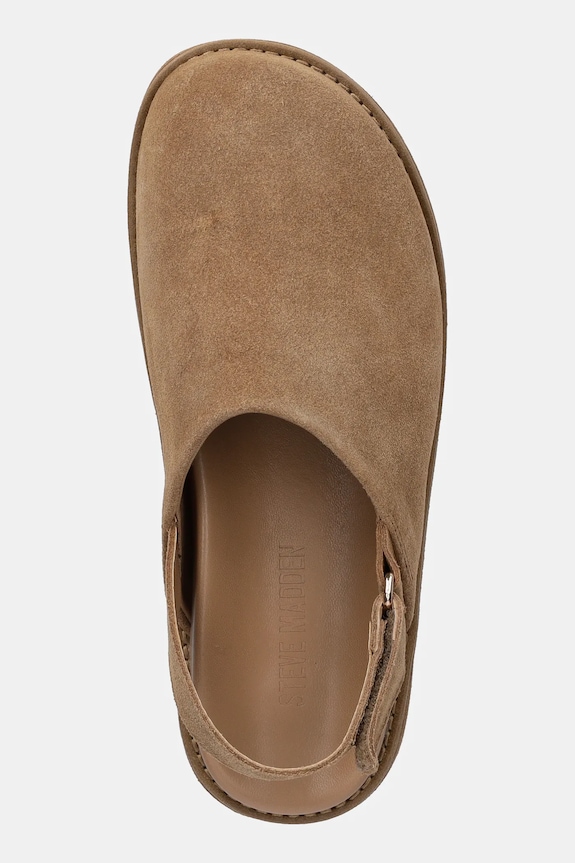 Παντόφλες σουέτ Steve Madden Mellow καφέ 11004849.935
