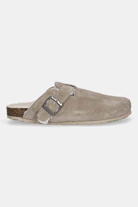Verbenas velúr papucs ROUX SERRAJE 3300370001.PIEDRA bézs AW25
