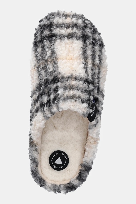 Παντόφλες Verbenas YORK PLAID BORREGO μπεζ 5860500040.BLANCO