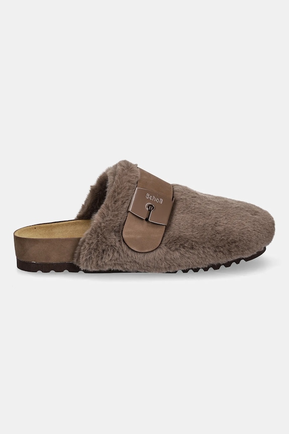 Scholl kapcie ALASKA 3.0 F316201011 brązowy AW25