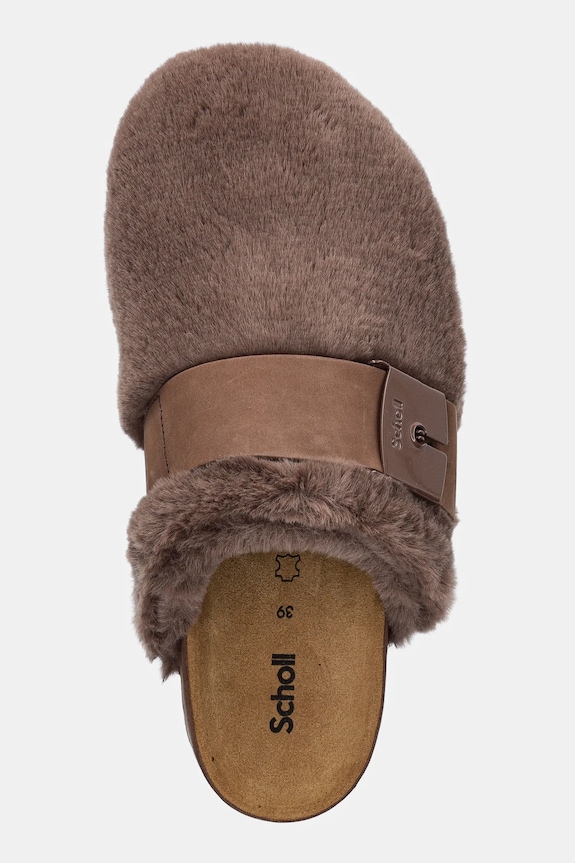 Scholl kapcie ALASKA 3.0 brązowy F316201011