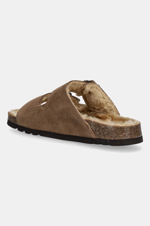 Boty Semišové pantofle Scholl JOSEPHINE F318431062 hnědá