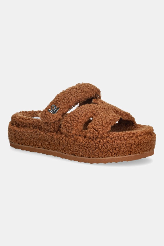 Steve Madden kapcie Bigmissile-F brązowy 11004961.280
