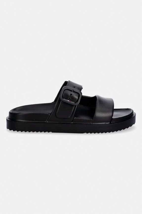 Tommy Hilfiger papuci pentru femei TH LIGHT DOUBLE STRAP SANDAL FW0FW08953 negru SS26