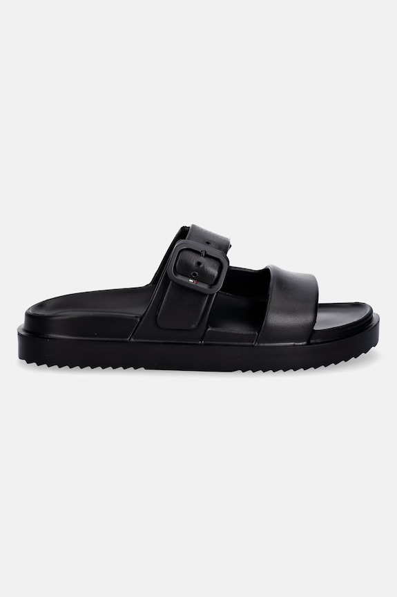 Tommy Hilfiger papuci pentru femei TH LIGHT DOUBLE STRAP SANDAL FW0FW08953 negru SS26