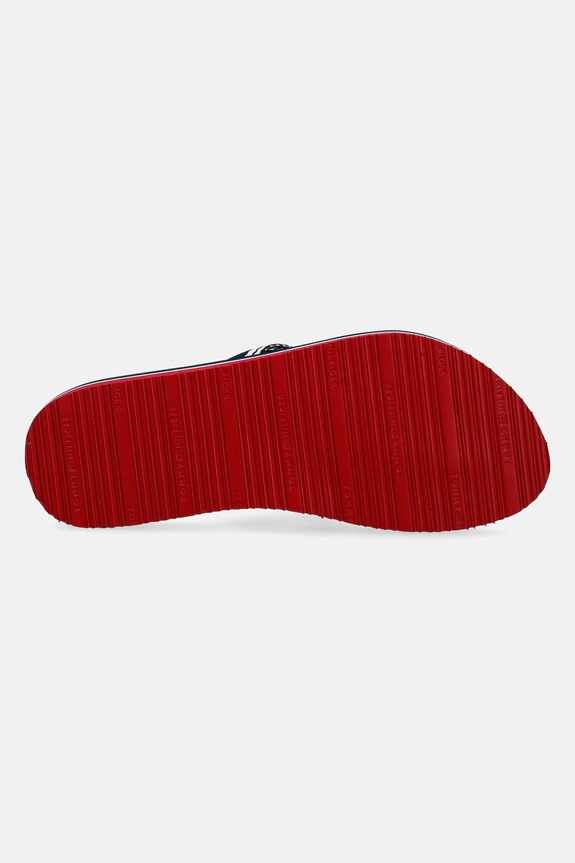 Tommy Hilfiger șlapi de damă TH WEBBING SUMMER SANDAL FW0FW09193 bleumarin