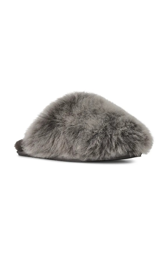 UGG kapcie wełniane W Scuffette Chalet 1173591.CHRC szary AW25