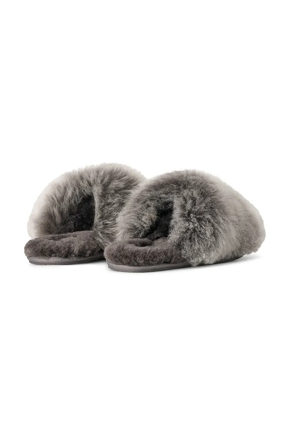 Obuwie UGG kapcie wełniane W Scuffette Chalet 1173591.CHRC szary