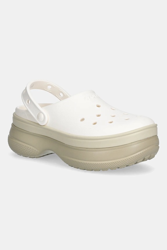 Crocs klapki Classic Stacked Clog pozostałe beżowy 211355.0WV