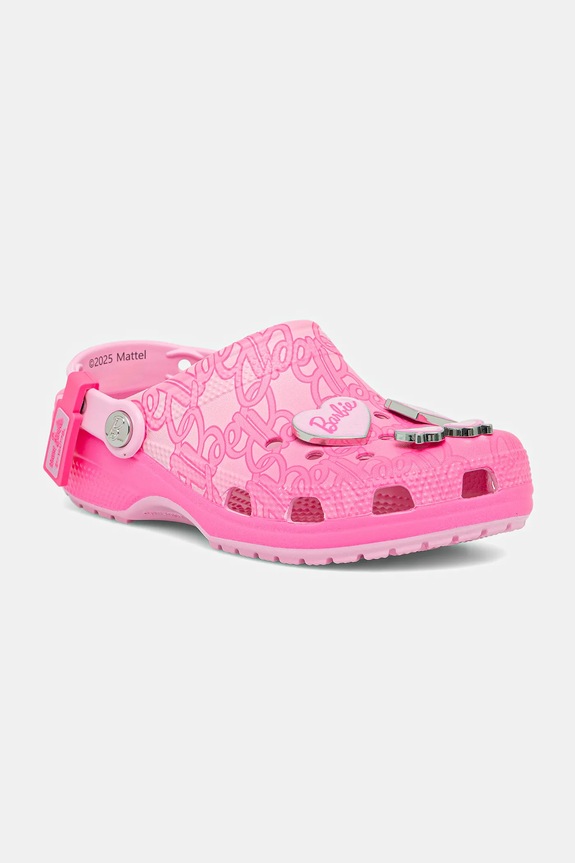Crocs klapki Classic Mattel Pink Barbie Clog syntetyczny różowy 211405.90H