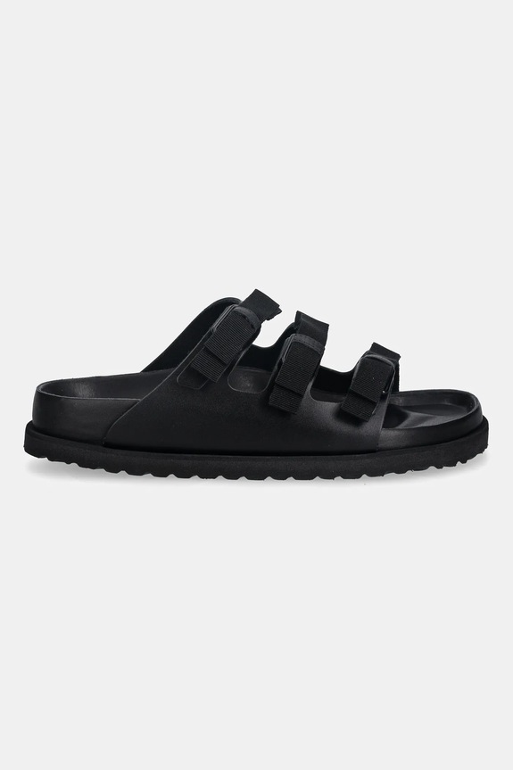 Birkenstock 1774 klapki skórzane Florida NL 1031937 czarny AW25