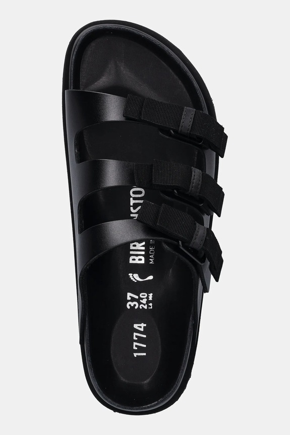 Birkenstock 1774 klapki skórzane Florida NL czarny 1031937