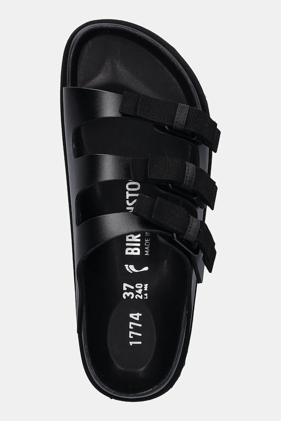 Birkenstock 1774 klapki skórzane Florida NL czarny 1031937