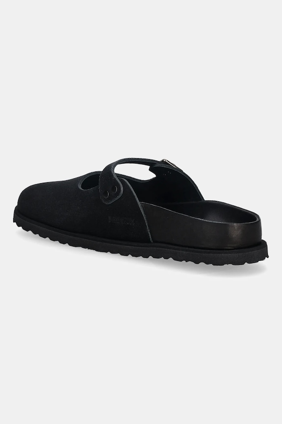 Shoes Birkenstock 1774 suede sliders Maria LEVE 1031993 black