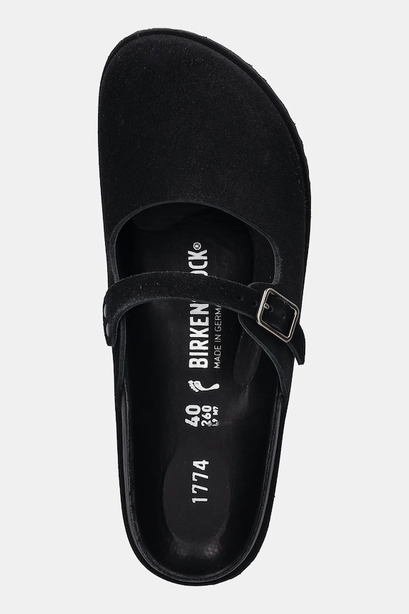 Birkenstock 1774 suede sliders Maria LEVE black 1031993