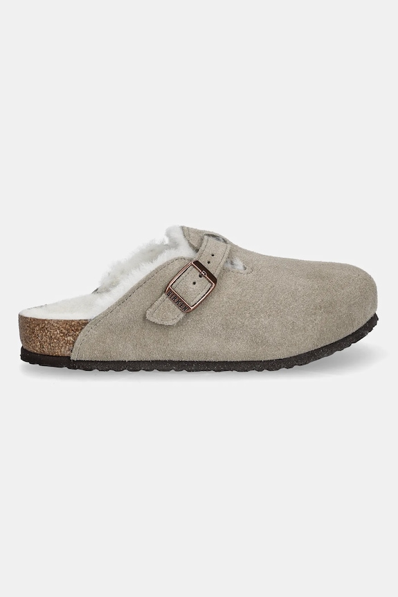 Detské semišové šľapky Birkenstock Boston 1030480.26.35 béžová AW25