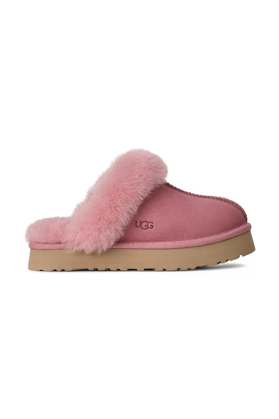 Detské semišové papuče UGG DISQUETTE ružová 1171199K