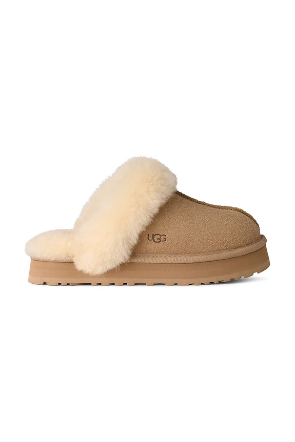 Detské semišové papuče UGG DISQUETTE béžová 1171199K