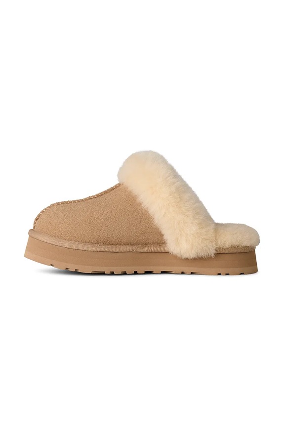 Detské semišové papuče UGG DISQUETTE béžová 1171199K