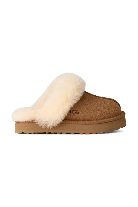 UGG kapcie zamszowe dziecięce DISQUETTE brązowy 1171199K