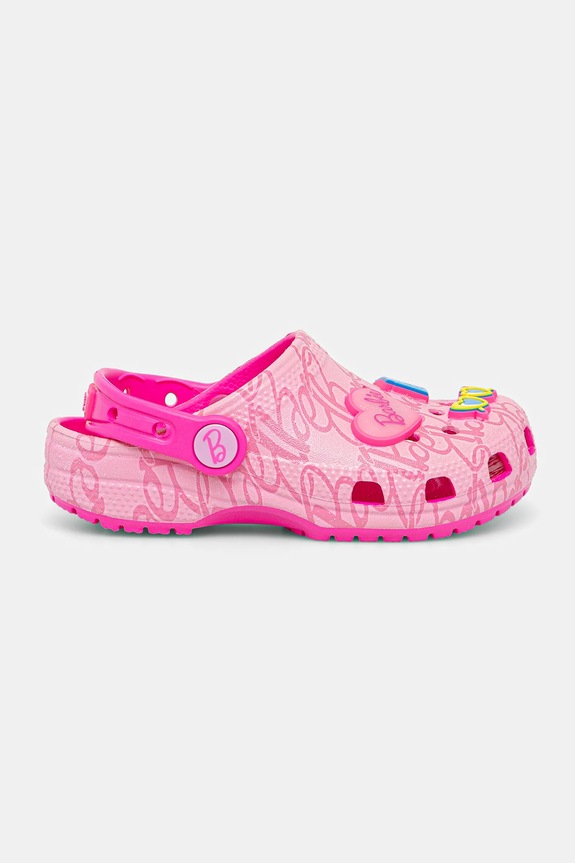 Dziewczynka Crocs klapki dziecięce CROCS CLASSIC MATTEL PINK BARBIE CLOG 211407.CROCS.CLASSIC.MA różowy