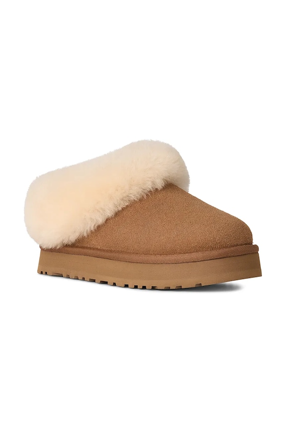 UGG kapcie zamszowe dziecięce TAZZELLE 1171198K brązowy AW25