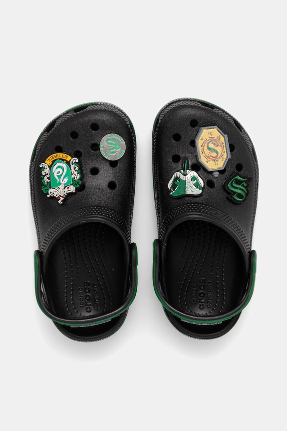 Crocs klapki dziecięce CROCS CLASSIC SLYTHERIN CLOG 210542.CROCS.CLASSIC.SL czarny AW25
