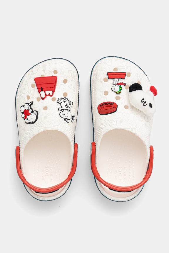 Crocs klapki dziecięce CROCS CLASSIC PEANUTS CLOG 211125.CROCS.CLASSIC.PE biały AW25