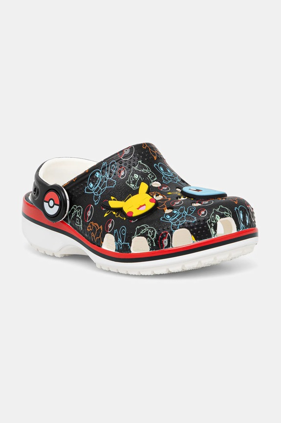 Crocs klapki dziecięce CROCS CLASSIC POKEMON PRINT CLOG Postacie z bajek czarny 211345.CROCS.CLASSIC.PO