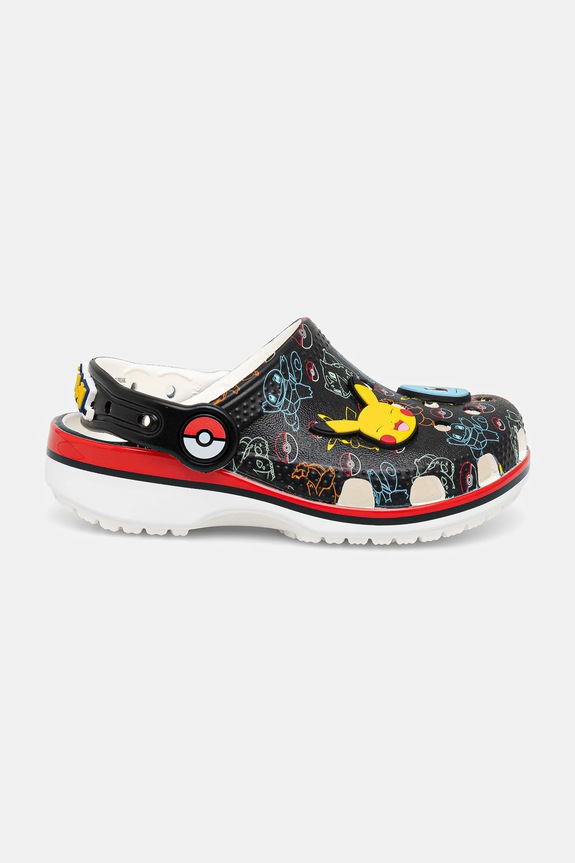Chłopiec Crocs klapki dziecięce CROCS CLASSIC POKEMON PRINT CLOG 211345.CROCS.CLASSIC.PO czarny
