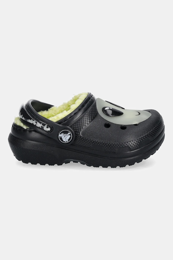 Crocs ciabattine per bambini CROCS CLASSIC LINED ALIEN CLOG 211637.CROCS.CLASSIC.LI nero AW25