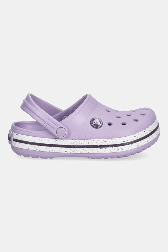 Crocs klapki dziecięce CROCS CROCBAND SPECKLED BAND CLOG 211645.CROCS.CROCBAND.S fioletowy AW25