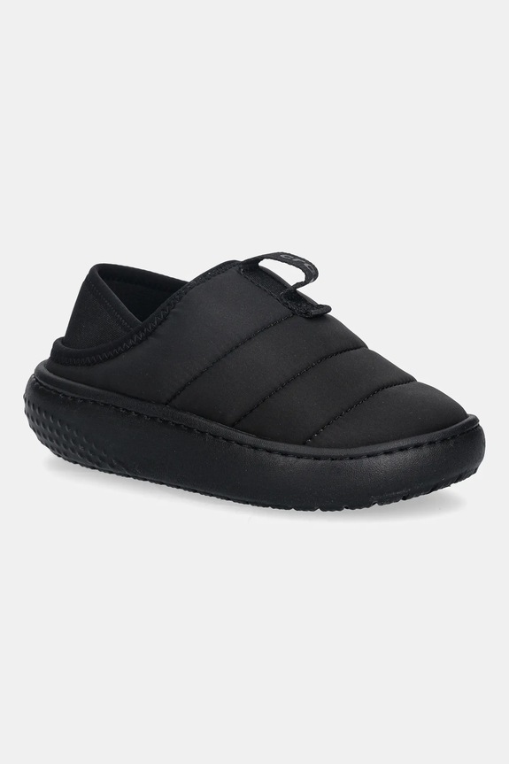 Crocs kapcie dziecięce Classic Puff Moc K czarny 210589.CLASSIC.PUFF.MOC