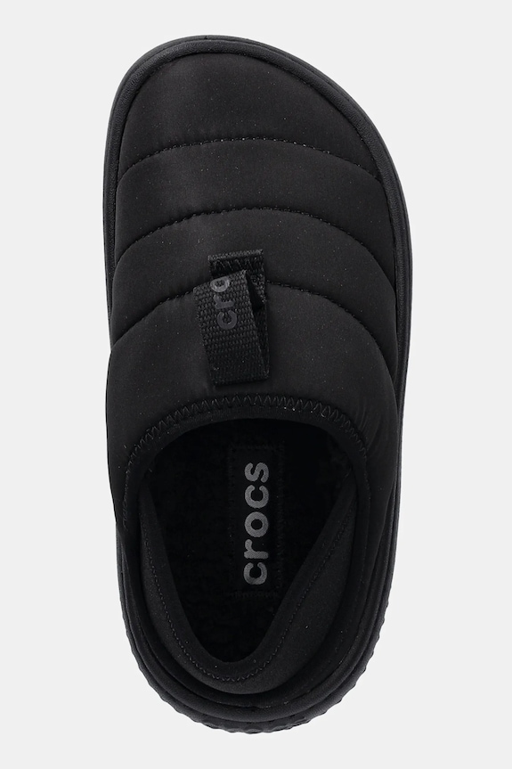 Crocs kapcie dziecięce Classic Puff Moc K czarny 210589.CLASSIC.PUFF.MOC