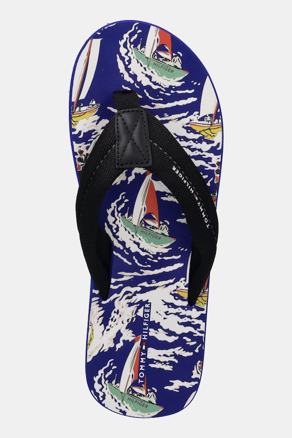 Tommy Hilfiger infradito TH SURF PRINT BEACH SANDAL nero FM0FM05509