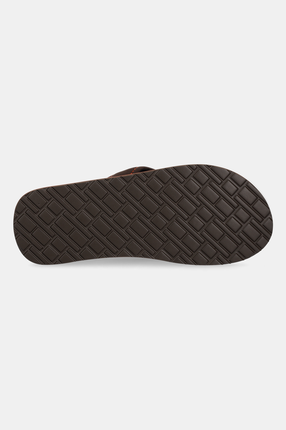 Tommy Hilfiger japonki TH H PADDED BEACH SANDAL FM0FM05536 brązowy
