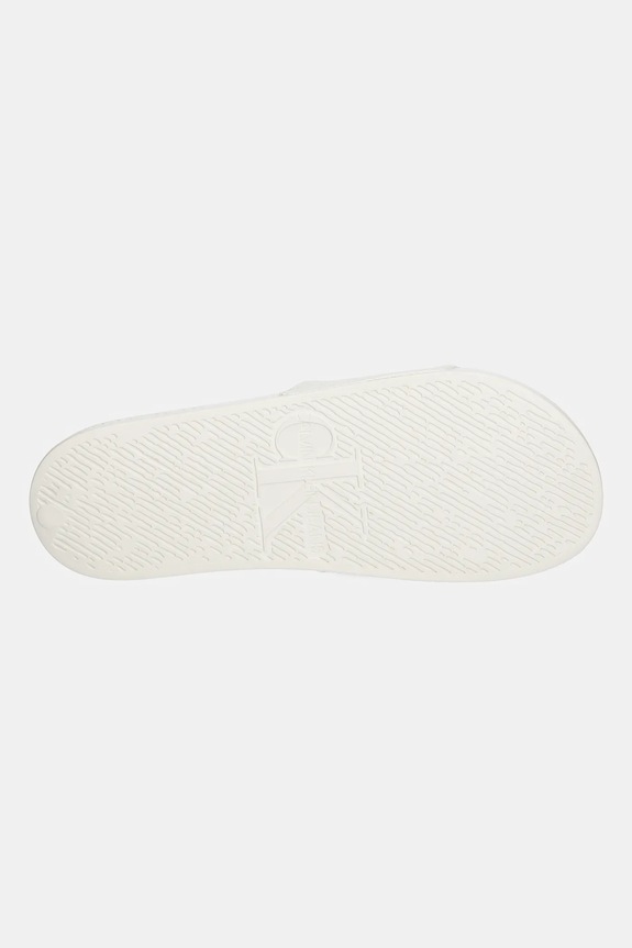 Calvin Klein Jeans klapki SLIDE MONOLOGO CV YM0YM01367 beżowy